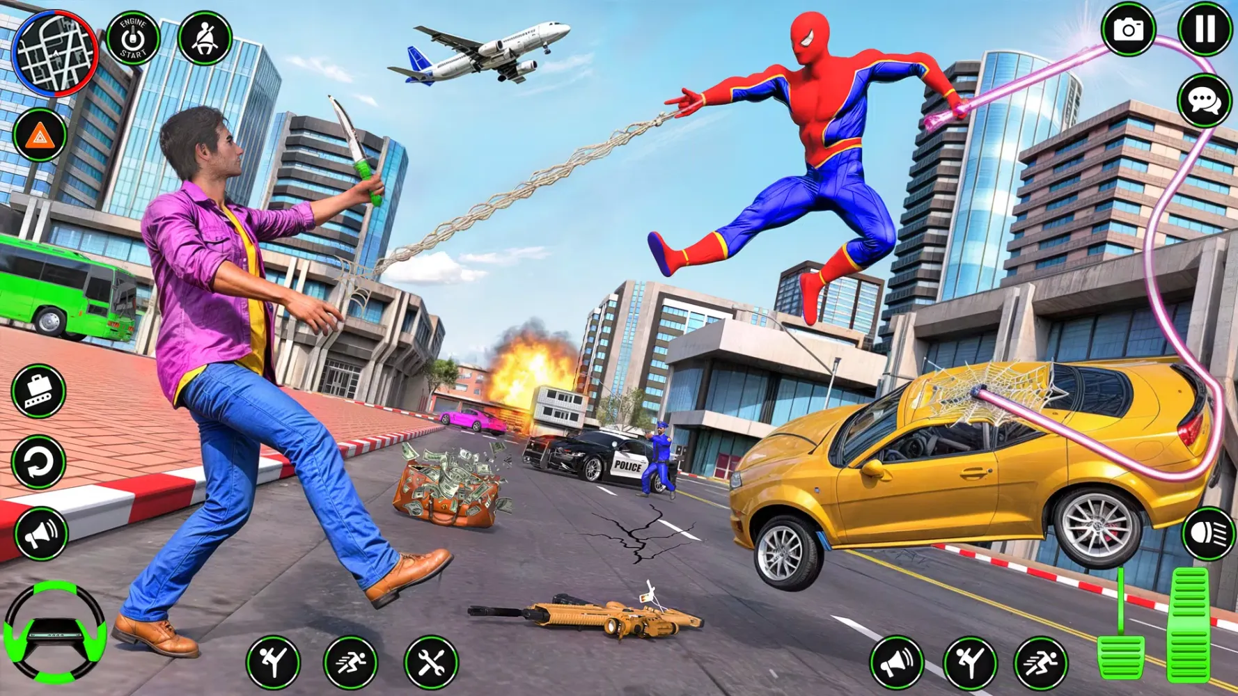 Tangkapan skrin Spider Rope Hero