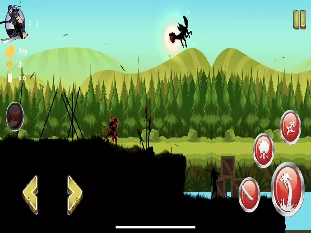 Stickman Ninja Warrior iPad  سکرین شاٹس