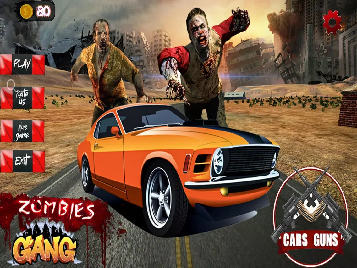 Zombies Gang : Cars and Guns iPad  スクリーンショット