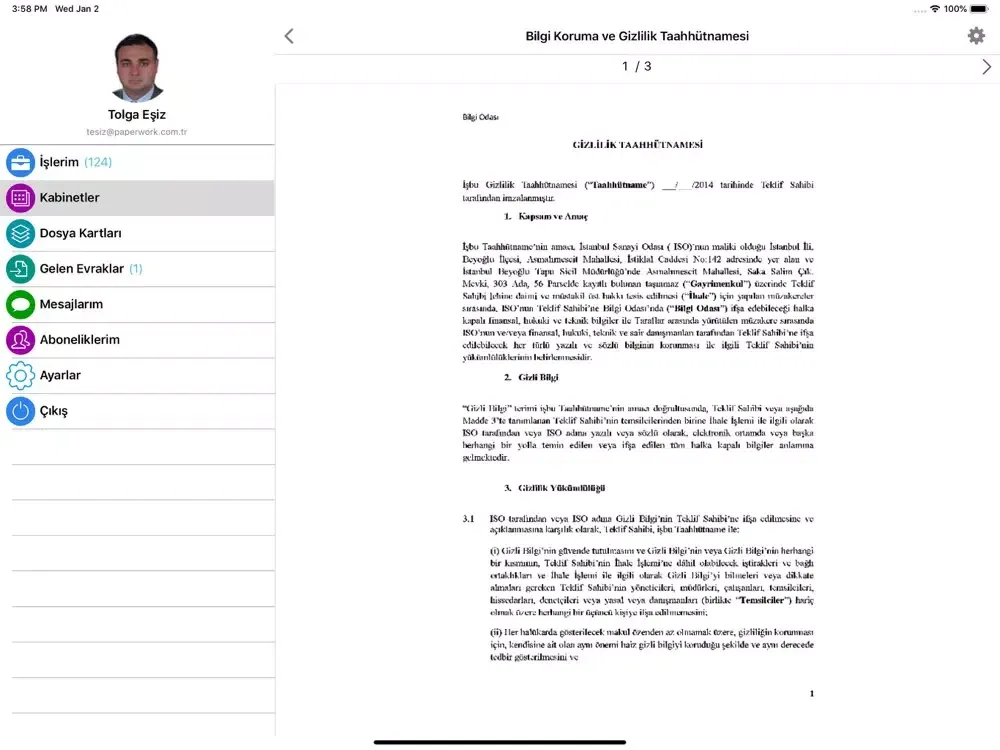 PaperWork iPad  Ekran Görüntüleri