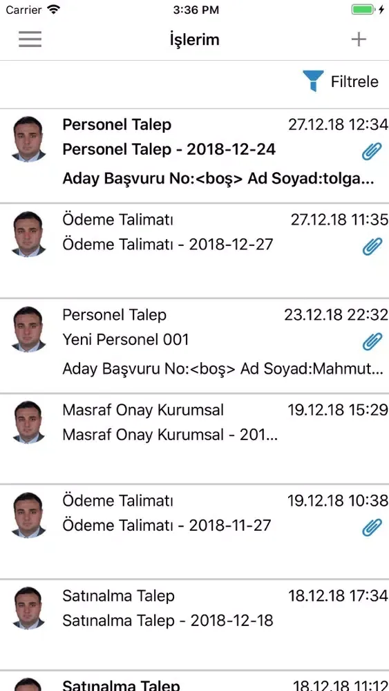 PaperWork Ekran Görüntüleri
