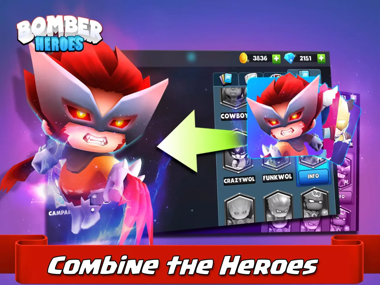 Tangkapan skrin Bomber Heroes