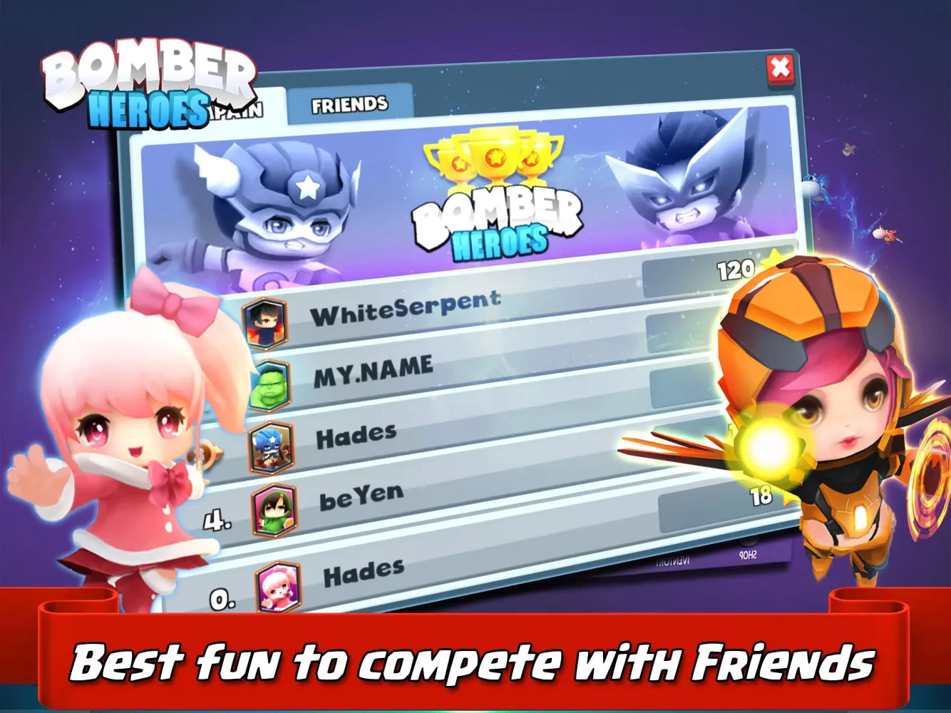 Tangkapan skrin Bomber Heroes