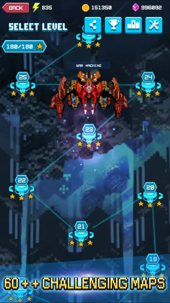 Capturas de tela do Pixel Shooter: Sky Force War - Spacecraft Attack
