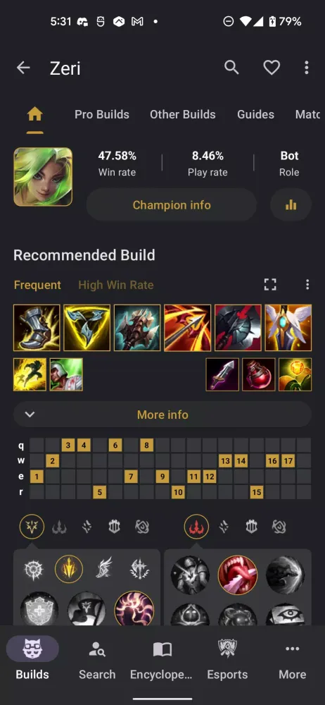 Capturas de tela do LoL Catalyst: Builds for LoL