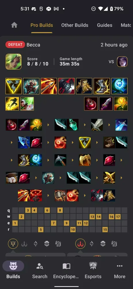 Capturas de tela do LoL Catalyst: Builds for LoL