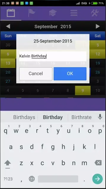 Singapore Calendar स्क्रीनशॉट