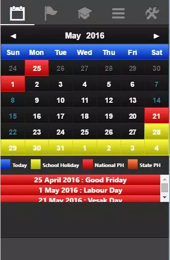Singapore Calendar स्क्रीनशॉट