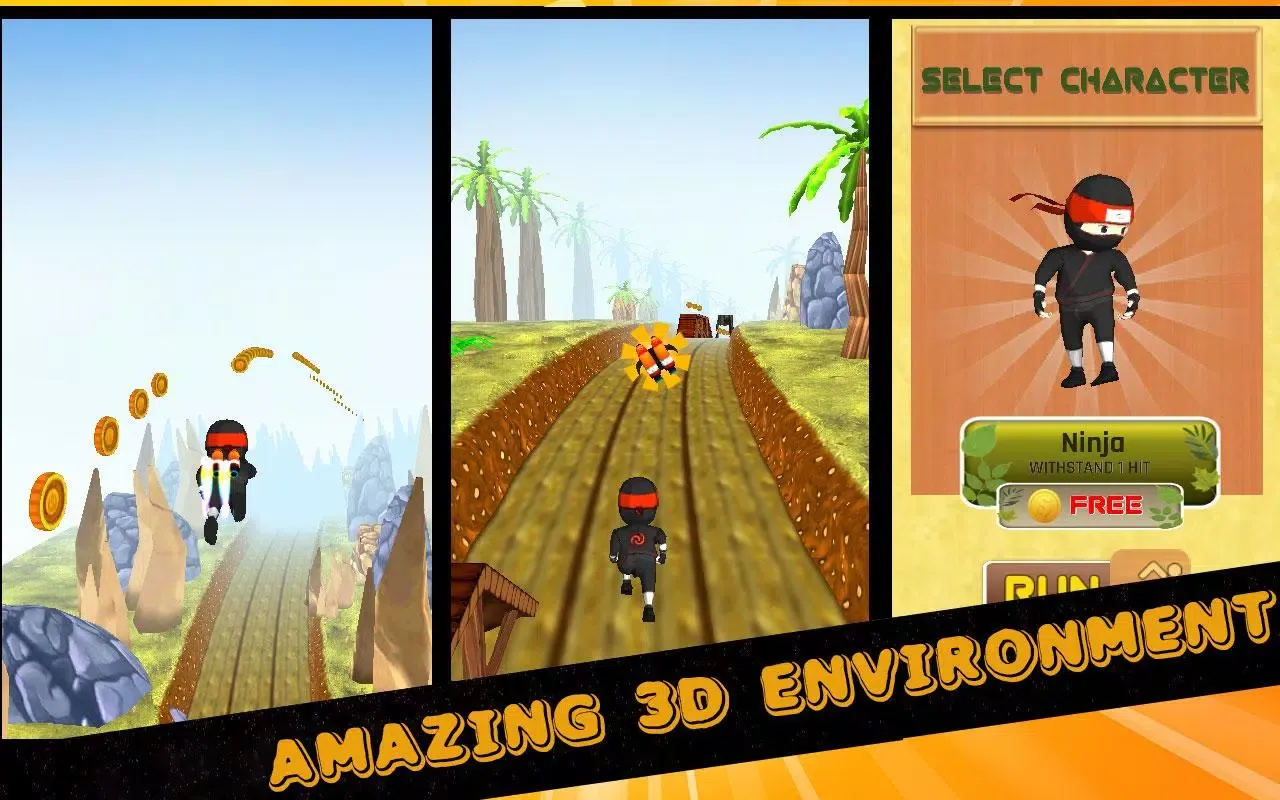 Captures d'écran de Subway Ninja Surf