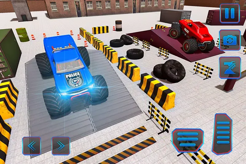 Capturas de pantalla de Police Monster Truck Parking Sim: Driving Games