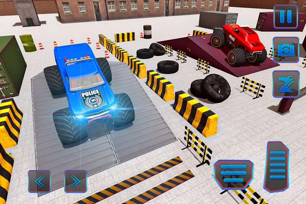 Capturas de pantalla de Police Monster Truck Parking Sim: Driving Games