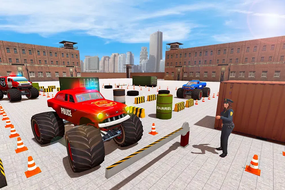 Capturas de pantalla de Police Monster Truck Parking Sim: Driving Games