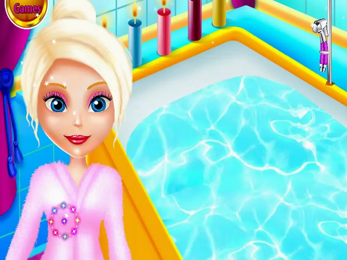 صور Blonde Girl Spa Makeover iPad 
