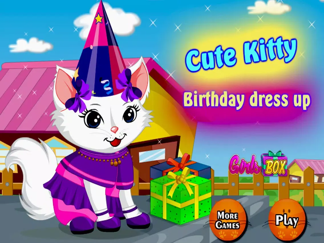 Cute Kitty Birthday Dress Up iPad  スクリーンショット