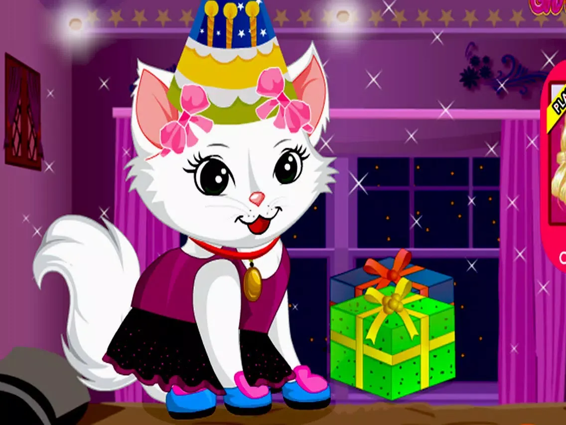 Cute Kitty Birthday Dress Up iPad  スクリーンショット