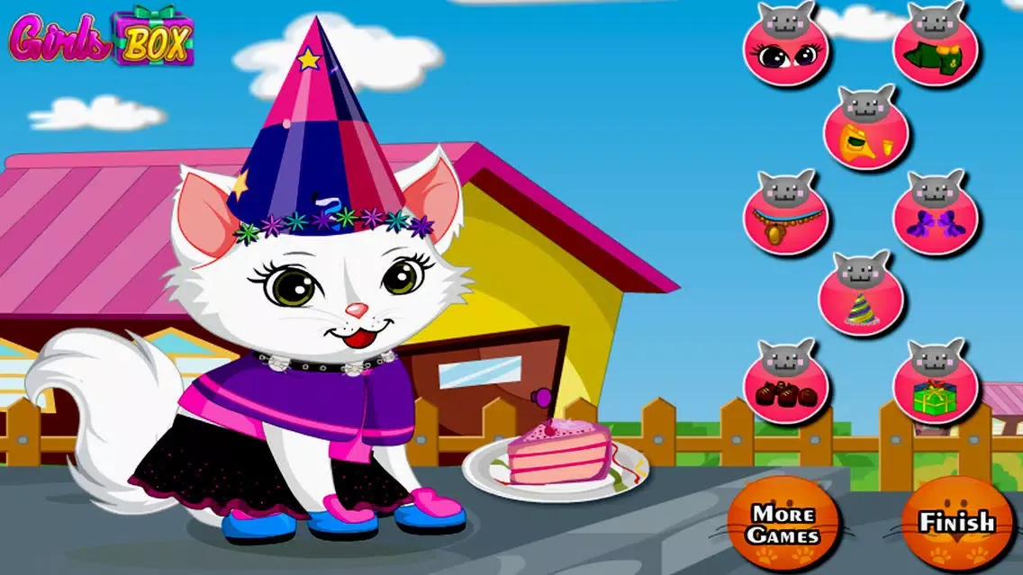 Cute Kitty Birthday Dress Up スクリーンショット