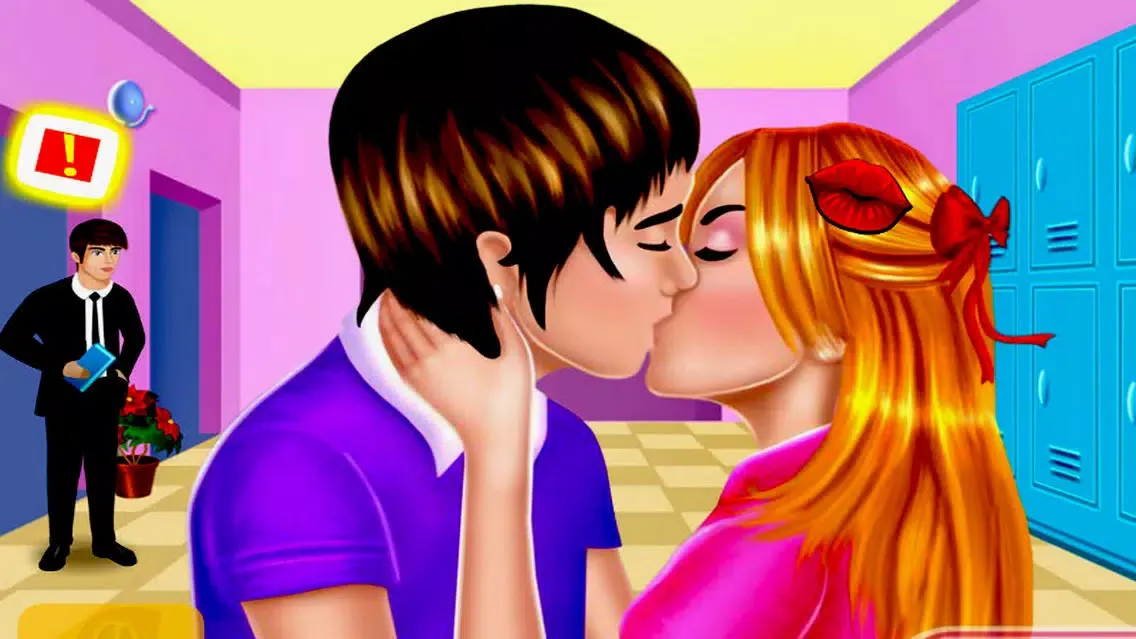 Скриншоты High School Romantic kiss
