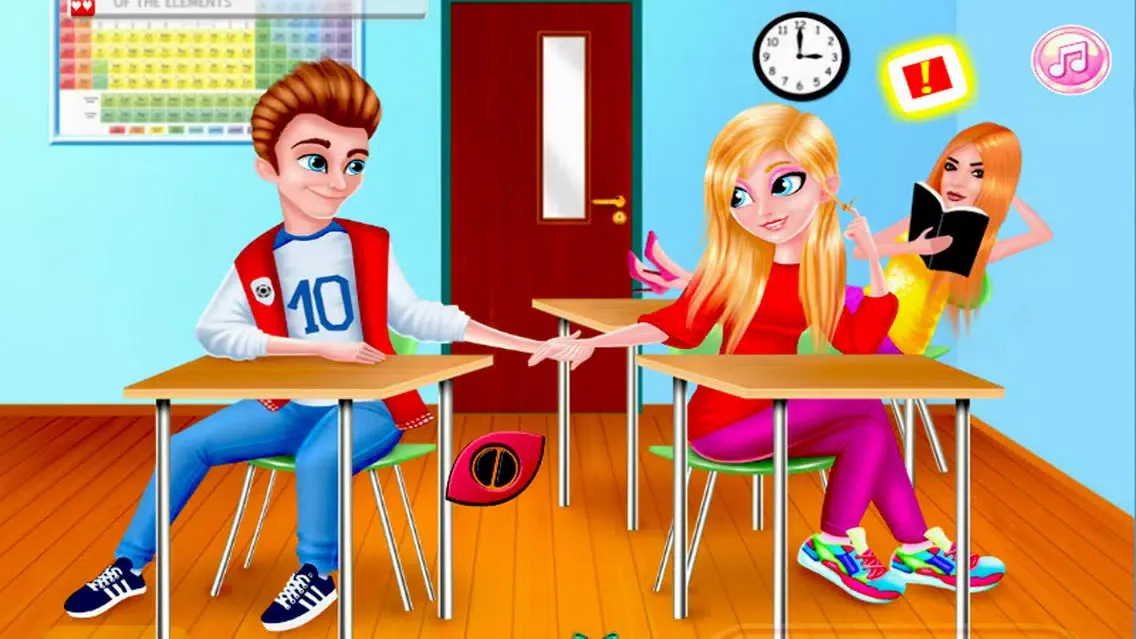 Ảnh chụp màn hình của Valentine Day School Romantic Kiss