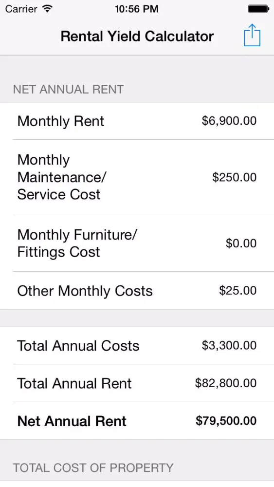 Rental Yield Calculator+ 스크린샷