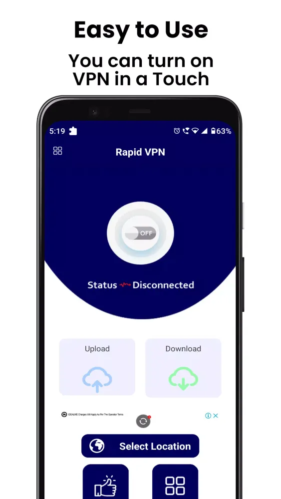 Rapid VPN Screenshots