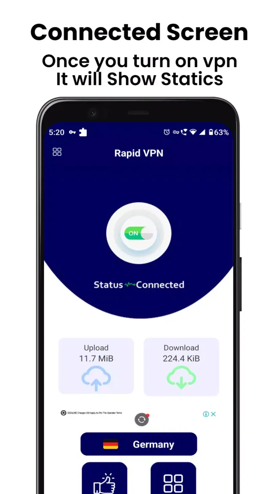 Rapid VPN Screenshots