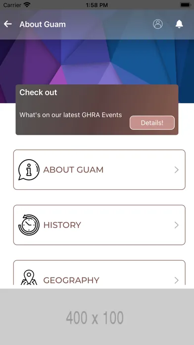 Captures d'écran de Guam Hotel & Restaurant Assoc