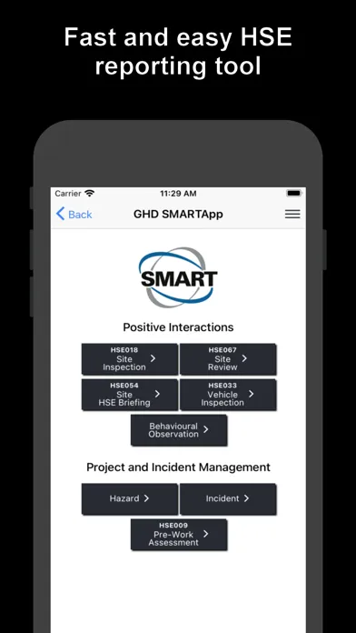 GHD SMARTApp Screenshots