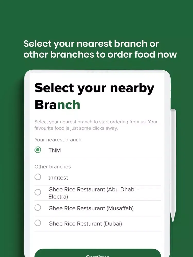 Ghee Rice Restaurant iPad 应用截图