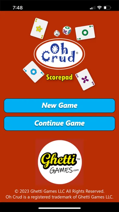 Oh Crud Scorepad سکرین شاٹس