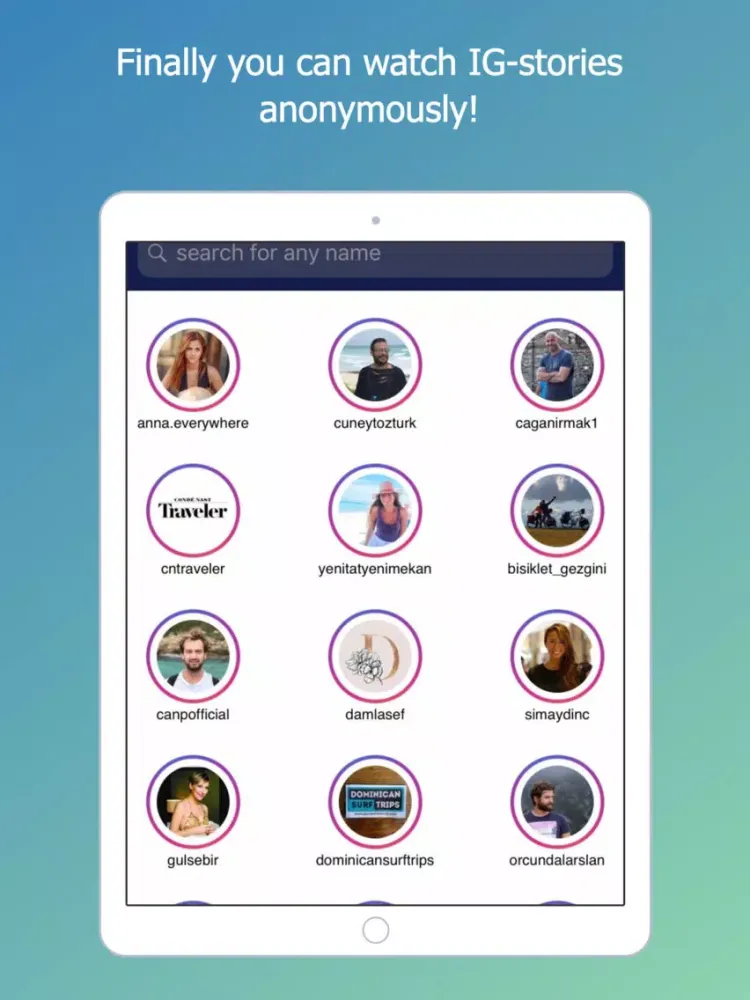 Ghost for Instagram Stories iPad 應用截圖