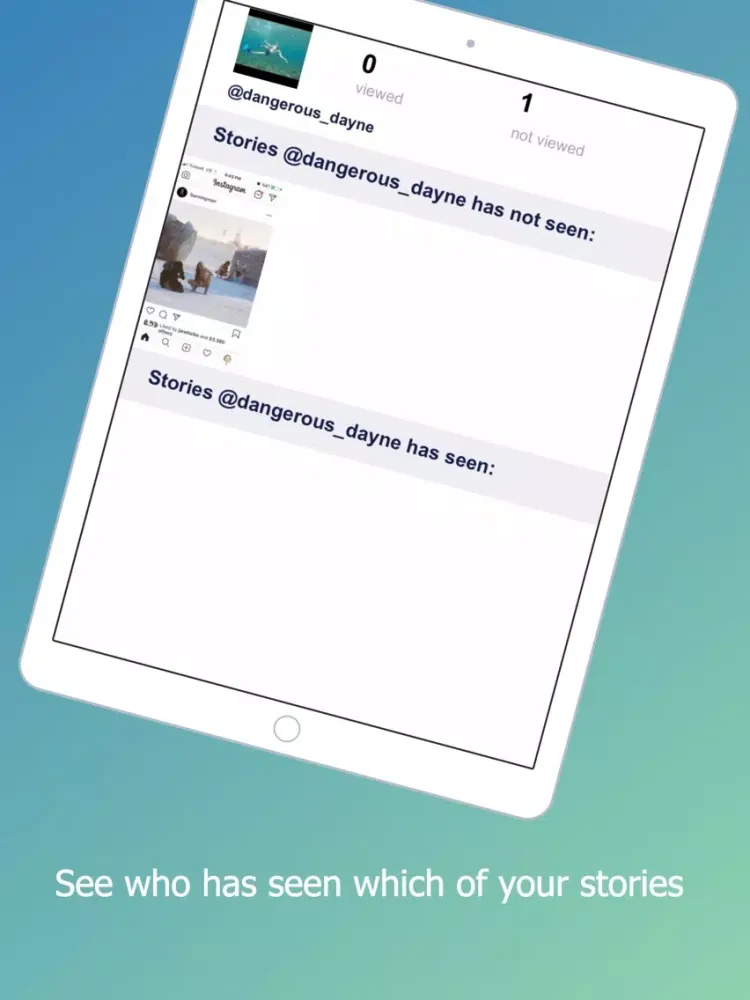 Ghost for Instagram Stories iPad 應用截圖