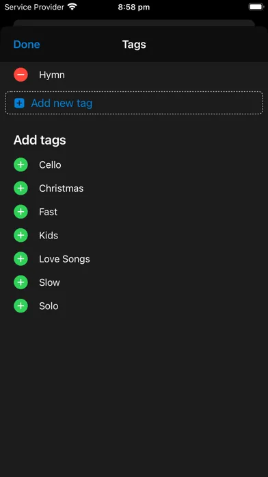 ภาพหน้าจอของ SongSheet Pro School Edition