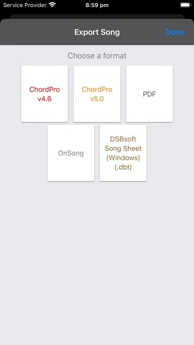 ภาพหน้าจอของ SongSheet Pro School Edition