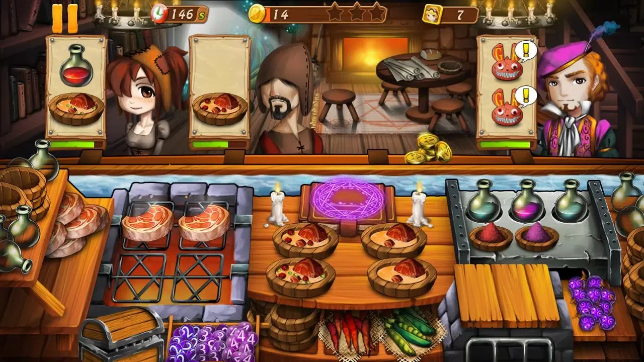 Capturas de tela do Cooking Witch