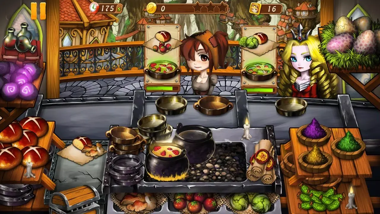 Capturas de tela do Cooking Witch