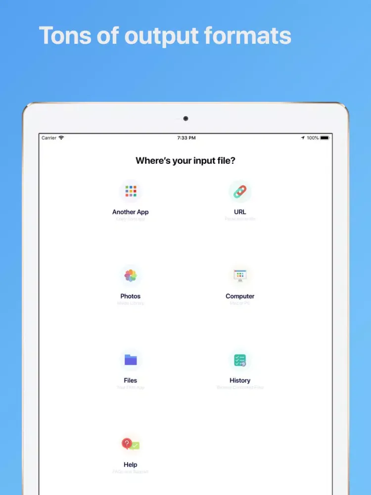 The Presentation Converter iPad  Screenshots