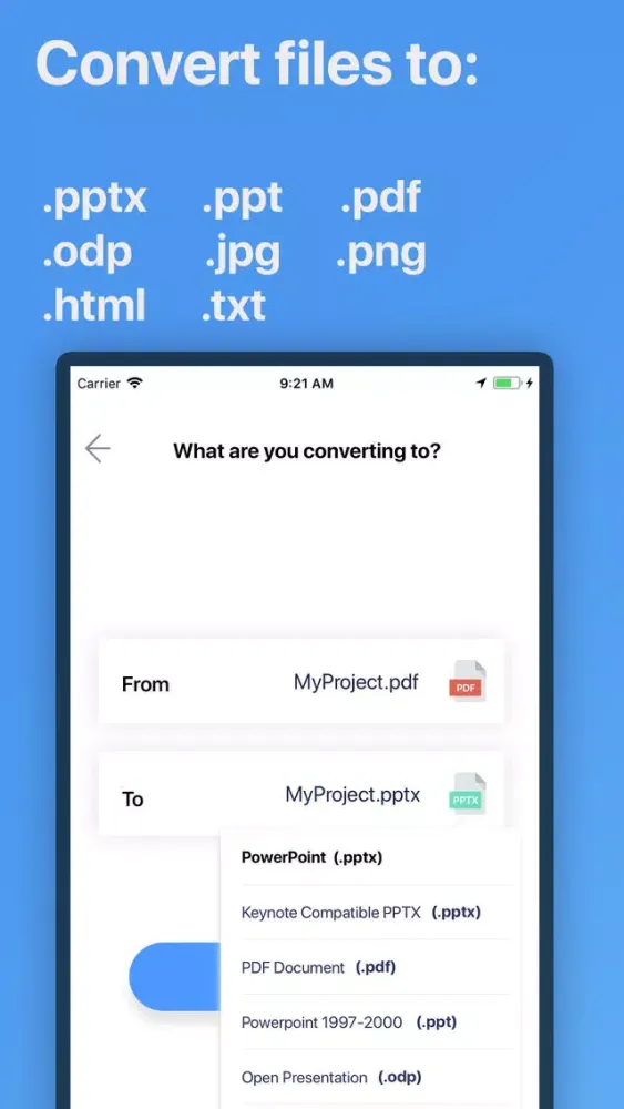 The Presentation Converter Screenshots