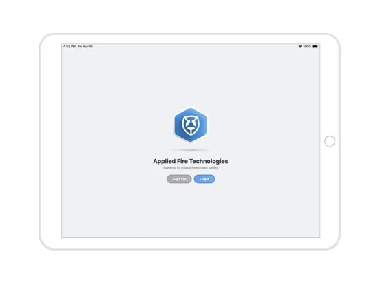 Ảnh chụp màn hình của Applied Fire Technologies iPad 