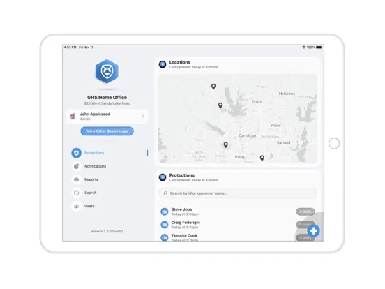 Ảnh chụp màn hình của Applied Fire Technologies iPad 