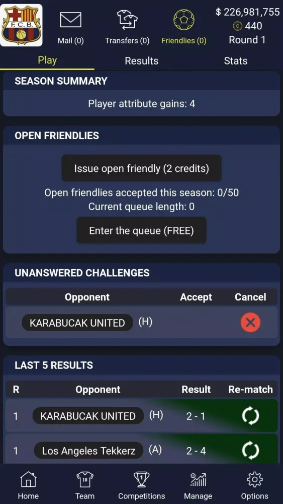 Manager League Football應用截圖