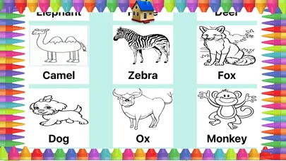 تعليم اسماء الحيوانات بالانجليزية واصواتها للاطفال应用截图