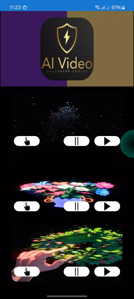 Captures d'écran de AI Video wallpaper Engine