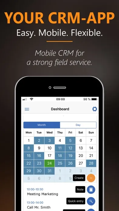 Zrzuty ekranu CRM goMobile Pro