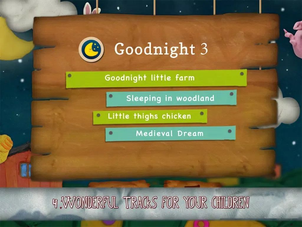 Goodnight 3 - Lullabies & Free Music for Children (Clay Farm edition) iPad  স্ক্রিনশট
