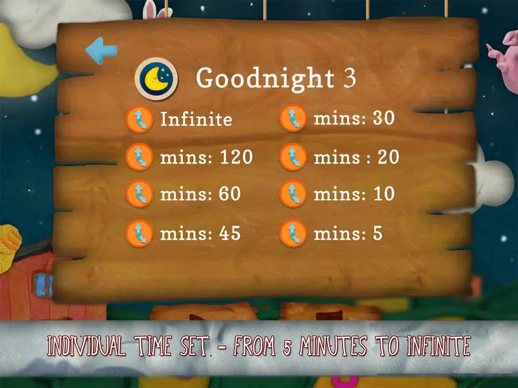 Goodnight 3 - Lullabies & Free Music for Children (Clay Farm edition) iPad  স্ক্রিনশট