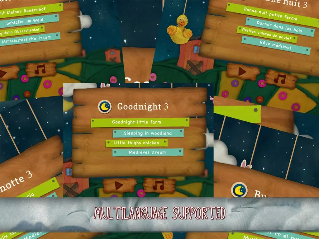Goodnight 3 - Lullabies & Free Music for Children (Clay Farm edition) iPad  স্ক্রিনশট