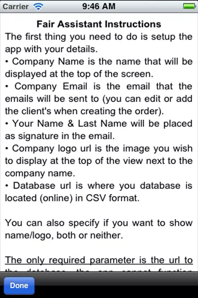 Fair Assistant - The app to take client orders during fairs and exhibits 스크린샷