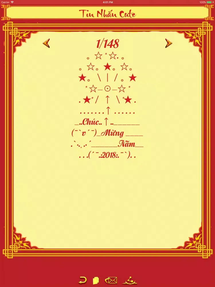 Chúc Tết 2018 - SMS Chúc Tết iPad  Screenshots