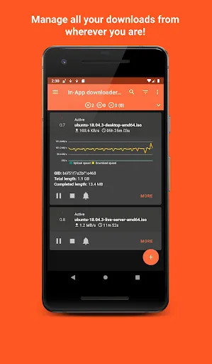 Aria2App (open source) Screenshots