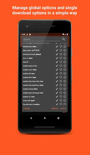 Aria2App (open source) Screenshots